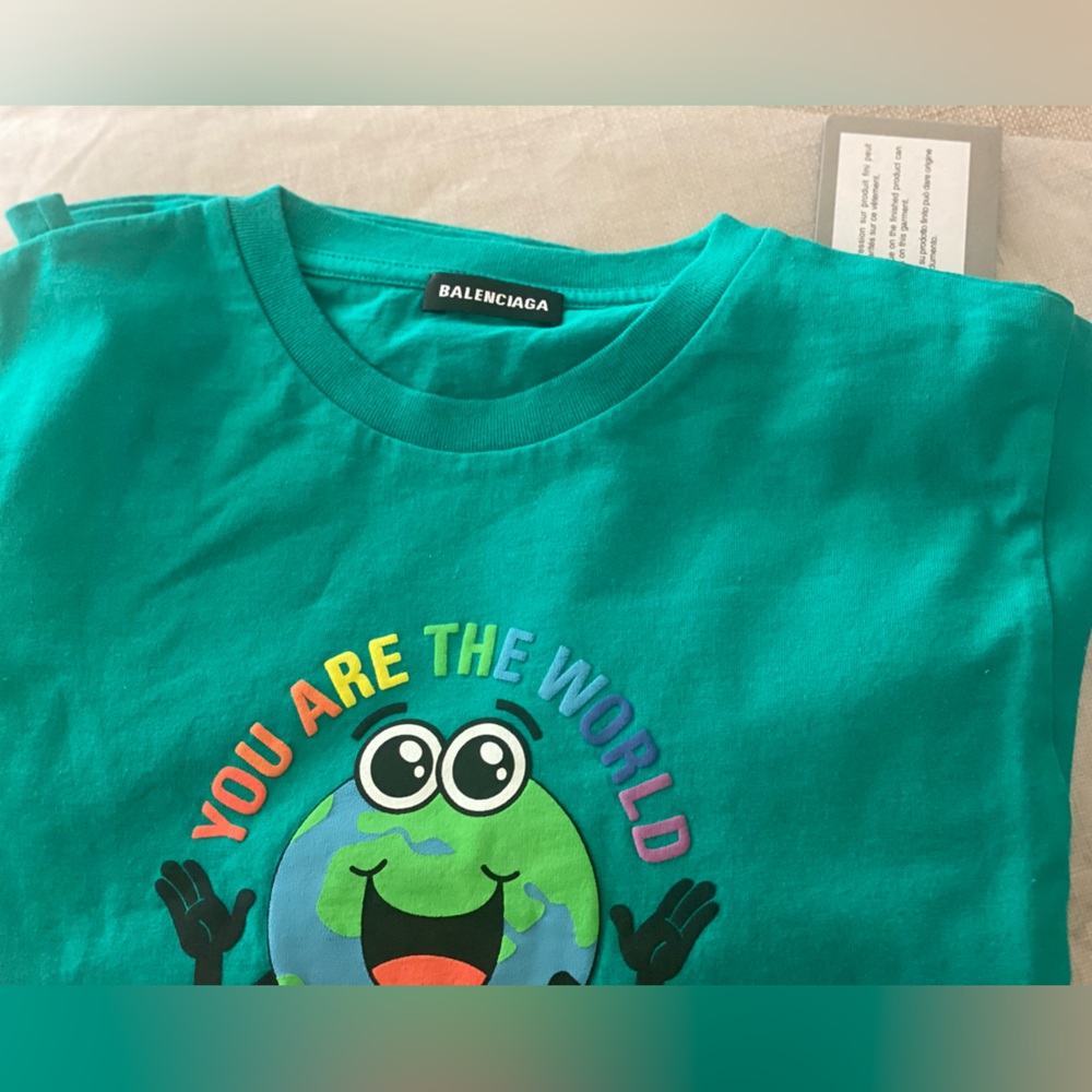 Balenciaga kids you are the world tshirt
